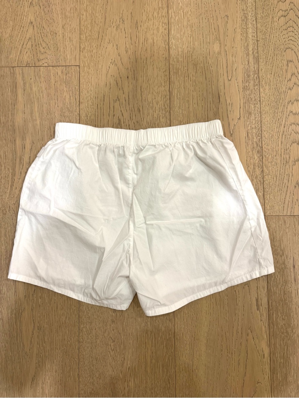 Hanro Fancy Woven White Cotton Boxer Shorts - Picture 2 of 4